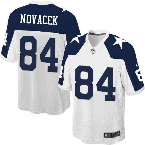 Men's Game Jay Novacek Nike Jersey White Alternate - #84 Throwback NFL Dallas Cowboys